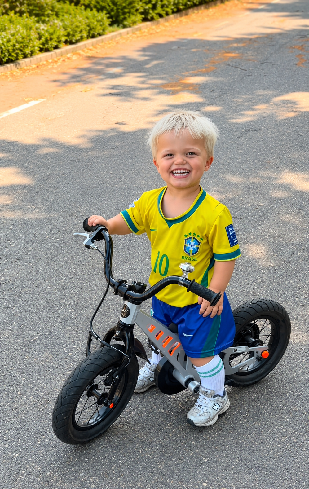 Thomas in zijn voetbaltenue